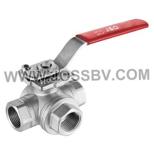 Three_Way Ball Valve With Direct Mounting Pad 1000WOG